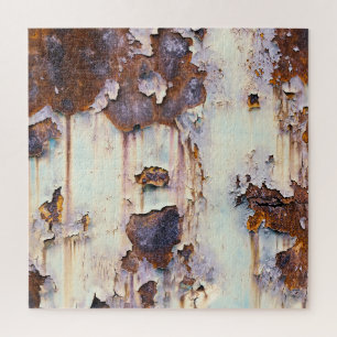 Rusty Train Wagon Peeling Paint Jigsaw Puzzle