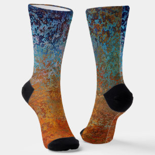 Rusty, Verdigris, Grunge Steampunk Socks