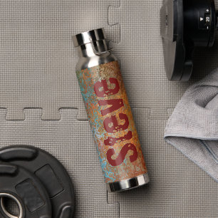 Rusty, Verdigris, Grunge Steampunk Water Bottle