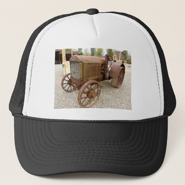 Rusty vintage tractor trucker hat (Front)
