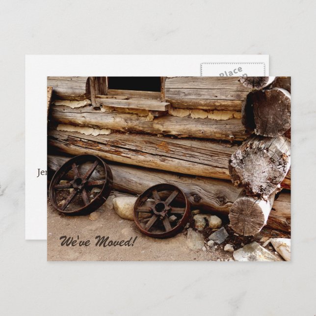 Rusty Wagon Wheels New Address Announcement (Front/Back)