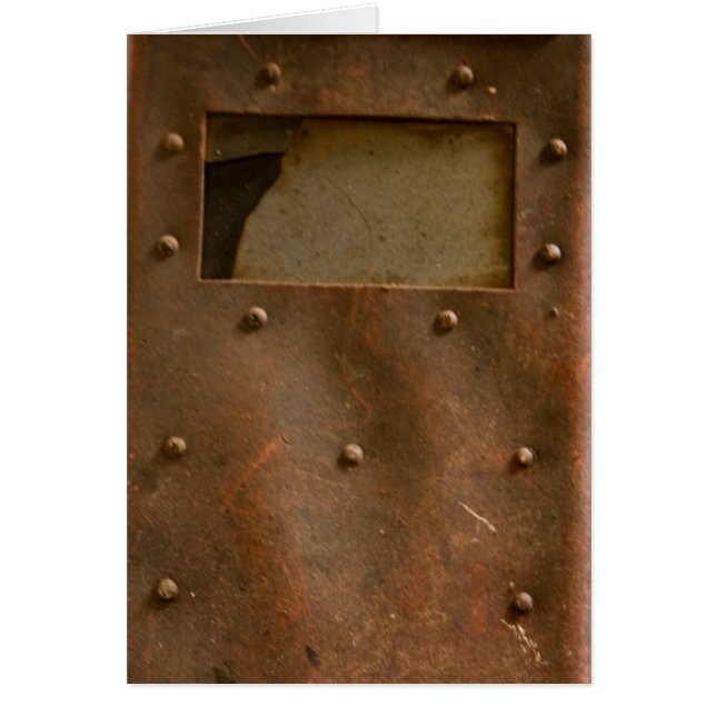 Rusty welding helmet (Front)