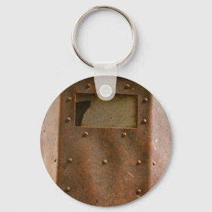 Rusty welding helmet key ring