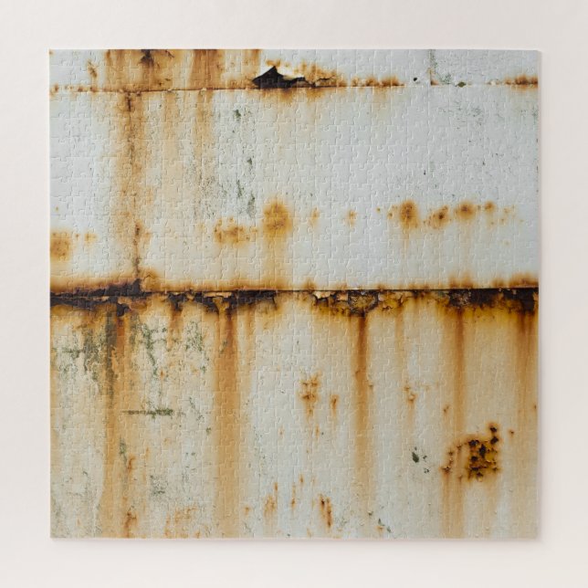 Rusty White Metal: Textured Surface Jigsaw Puzzle (Vertical)