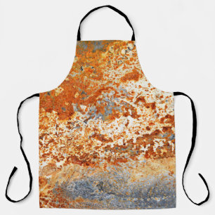 Rusty zinc: grunge texture background. apron