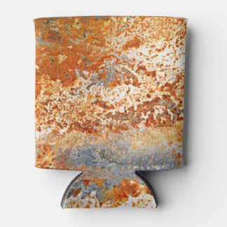 Rusty zinc: grunge texture background. can cooler