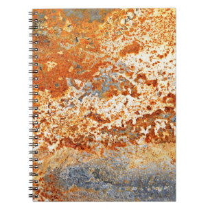 Rusty zinc: grunge texture background. notebook