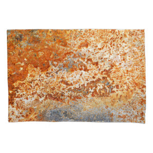 Rusty zinc: grunge texture background. pillowcase