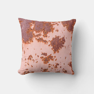 Rusty Zinc Whispers: Vintage Textures Cushion