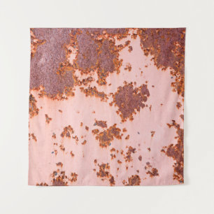 Rusty Zinc Whispers: Vintage Textures Tapestry