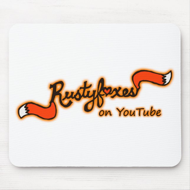 Rustyfoxes On Youtube Colour Customisable Mousepad (Front)