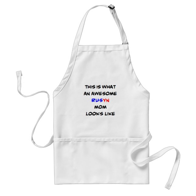 rusyn mom, awesome standard apron (Front)