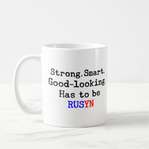 rusyn strong coffee mug
