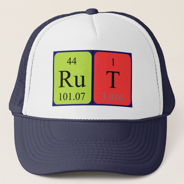 Rut periodic table name hat (Front)