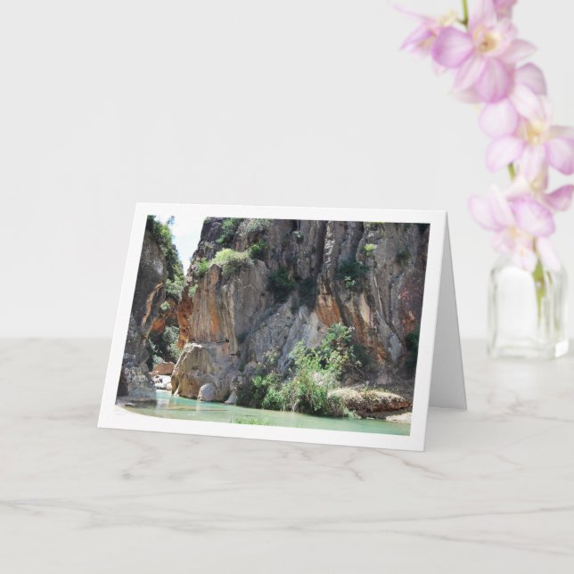Ruta del Agua in Chelva, Valencia, Spain Card (Orchid)
