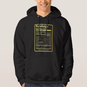 Rutabaga Nutrition Facts Thanksgiving Christmas Fo Hoodie
