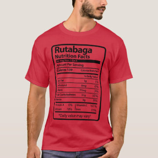 Rutabaga Nutrition Factshanksgiving Food friends T-Shirt