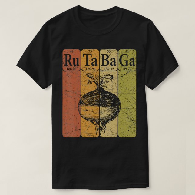 Rutabaga Periodic Table Elements Swede Rutabaga Re T-Shirt (Design Front)