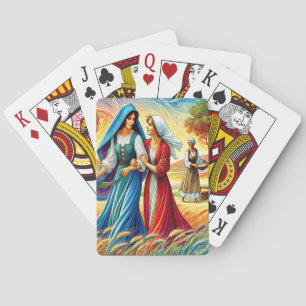 Ruth 1 Journey Through Loyalty and Love Playing Cards