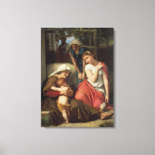 Ruth and Naomi, 1859 (oil on canvas) Canvas Print