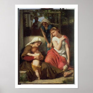 Ruth and Naomi, 1859 (oil on canvas) Poster
