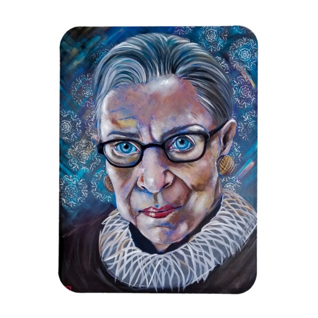 Ruth Bader Ginsberg RBG magnet (Vertical)