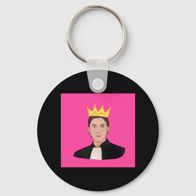 Ruth Bader Ginsberg  RBG  Poster Key Ring (Front)