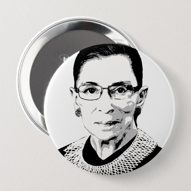 Ruth Bader Ginsburg 10 Cm Round Badge (Front & Back)