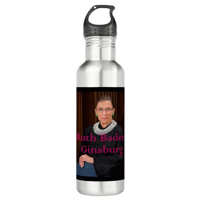 Ruth Bader Ginsburg 710 Ml Water Bottle (Front)