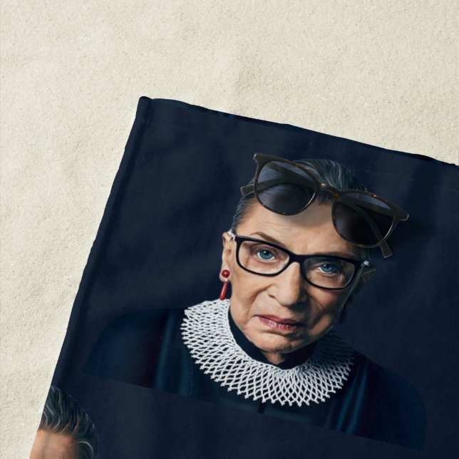Ruth Bader Ginsburg  Beach Towel (In Situ)