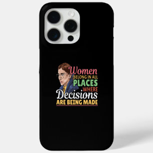 Ruth Bader Ginsburg Feminist Lawyer Judge iPhone 15 Pro Max Case