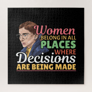Ruth Bader Ginsburg Feminist Lawyer Judge Jigsaw Puzzle