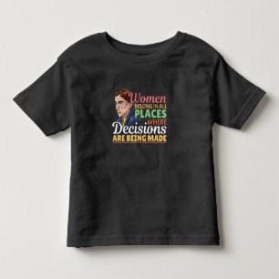 Ruth Bader Ginsburg Feminist Lawyer Judge Toddler T-Shirt