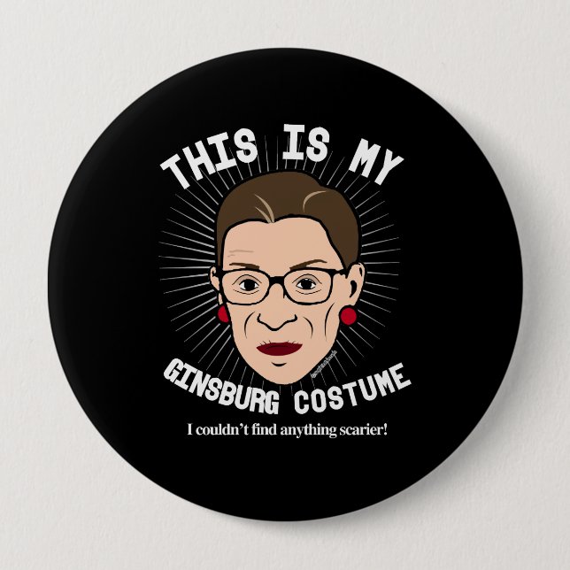 Ruth Bader Ginsburg Halloween Costume - I couldn't 10 Cm Round Badge (Front)