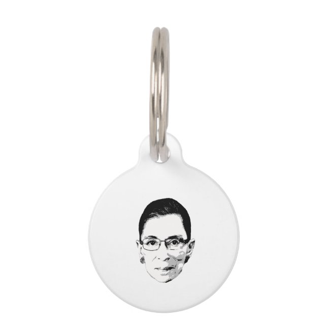 Ruth Bader Ginsburg Head Pet Tag (Front)