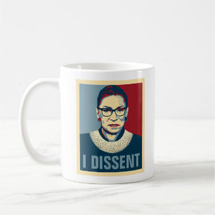 Ruth Bader Ginsburg I Dissent Pop-Art Coffee Mug