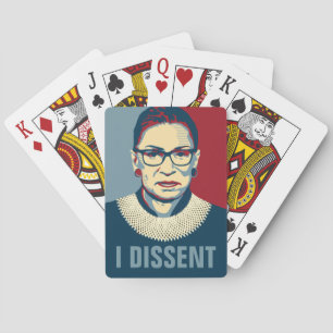 Ruth Bader Ginsburg I Dissent Pop-Art Playing Cards