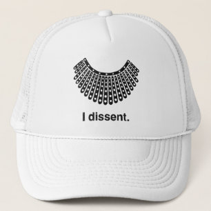 Ruth Bader Ginsburg I Dissent RBG Collar Trucker Hat