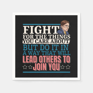 Ruth Bader Ginsburg Lead Others to Join You Napkin