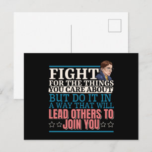 Ruth Bader Ginsburg Lead Others to Join You Postcard