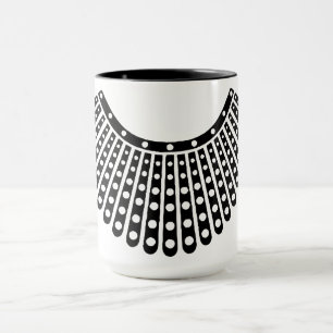 Ruth Bader Ginsburg Mug, RBG collar Mug