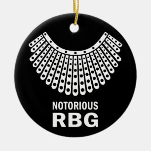 Ruth Bader Ginsburg - Notorious RBG Ceramic Tree Decoration