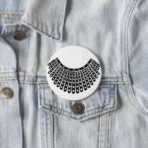 Ruth Bader Ginsburg Notorious RBG Collar 7.5 Cm Round Badge