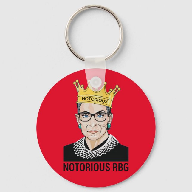 Ruth Bader Ginsburg - Notorious RBG Key Ring (Front)