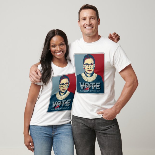 Ruth Bader Ginsburg Pro-Choice Vote 2024 Rally T-Shirt (Unisex)