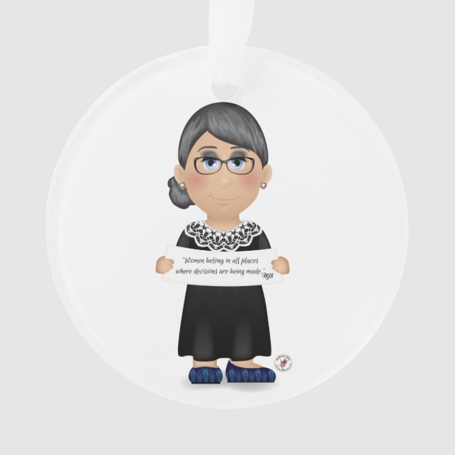 Ruth Bader Ginsburg quote 1 Ornament (Front)