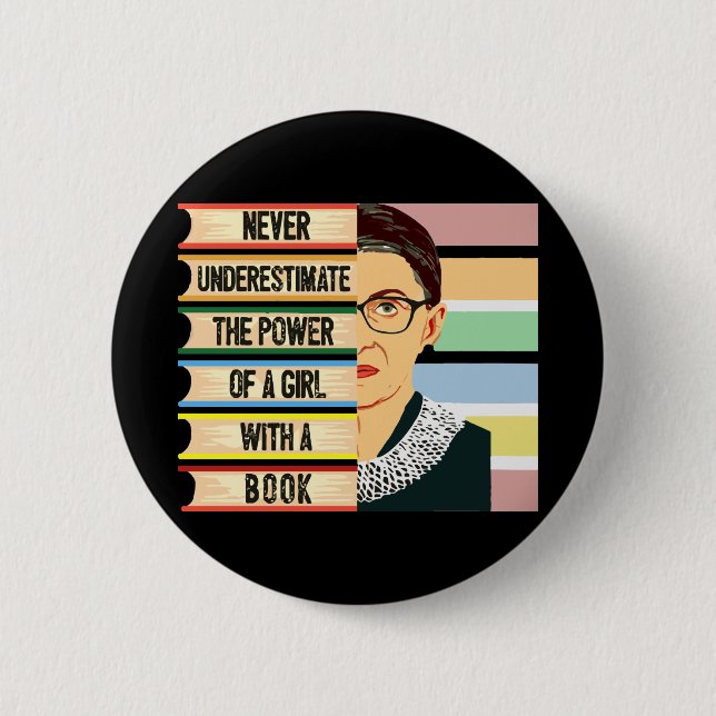 Ruth Bader Ginsburg Quote 6 Cm Round Badge (Front)