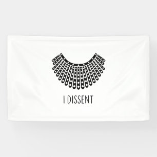 Ruth Bader Ginsburg, RBG Dissent Collar Banner