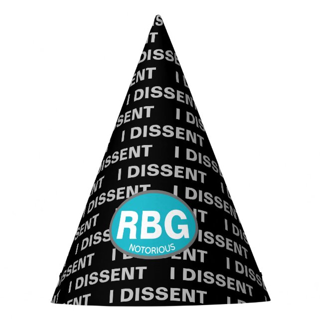 Ruth Bader Ginsburg  RBG Supreme Court Feminist Party Hat (Front)