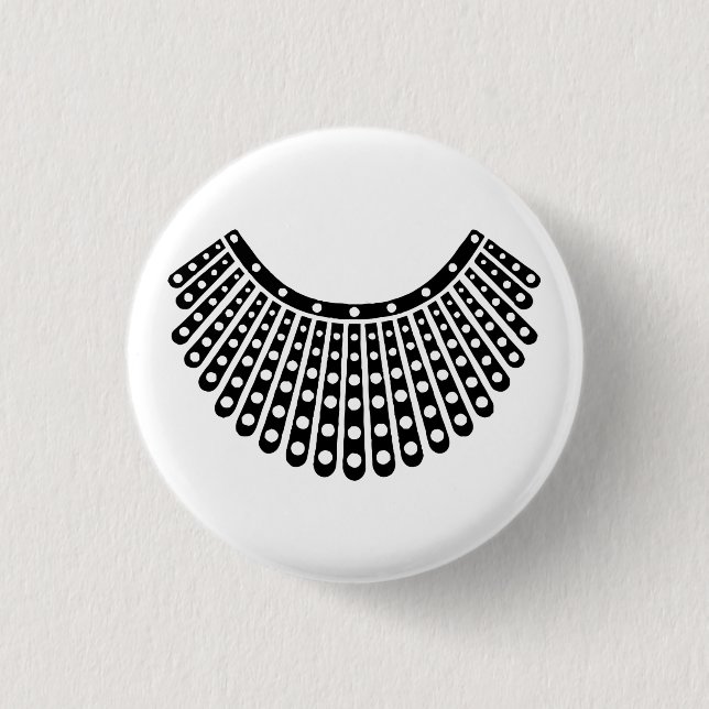 Ruth Bader Ginsburg, RBG Womens, RBG collar 3 Cm Round Badge (Front)